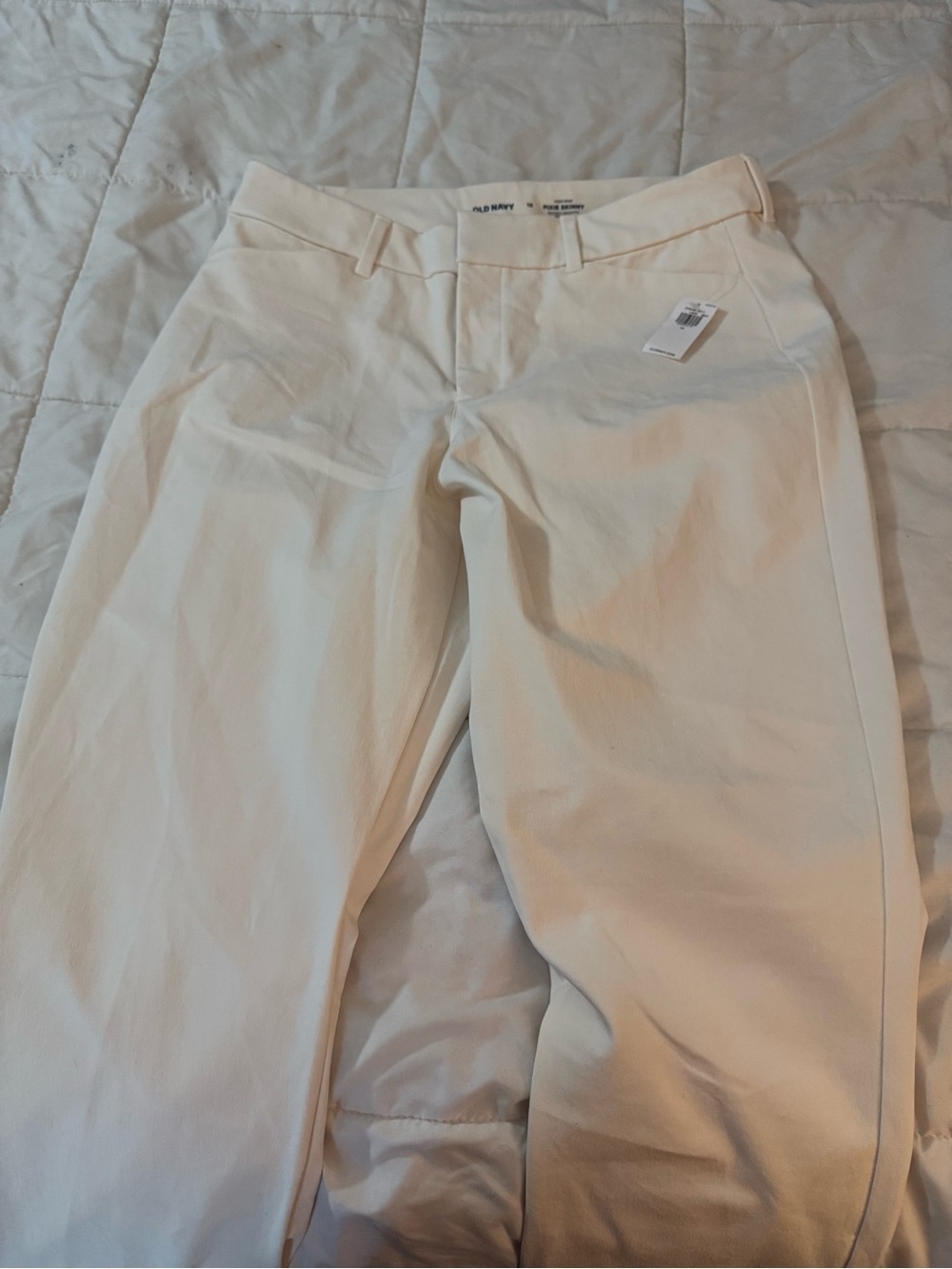 Old Navy Women's Cream Straight-Leg Jeans - Neutral Ivory